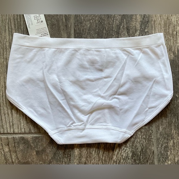 New Jockey Smooth & Shine Seamfree Hipster Panties Size 5/S or 9/XXL White - Picture 2 of 2